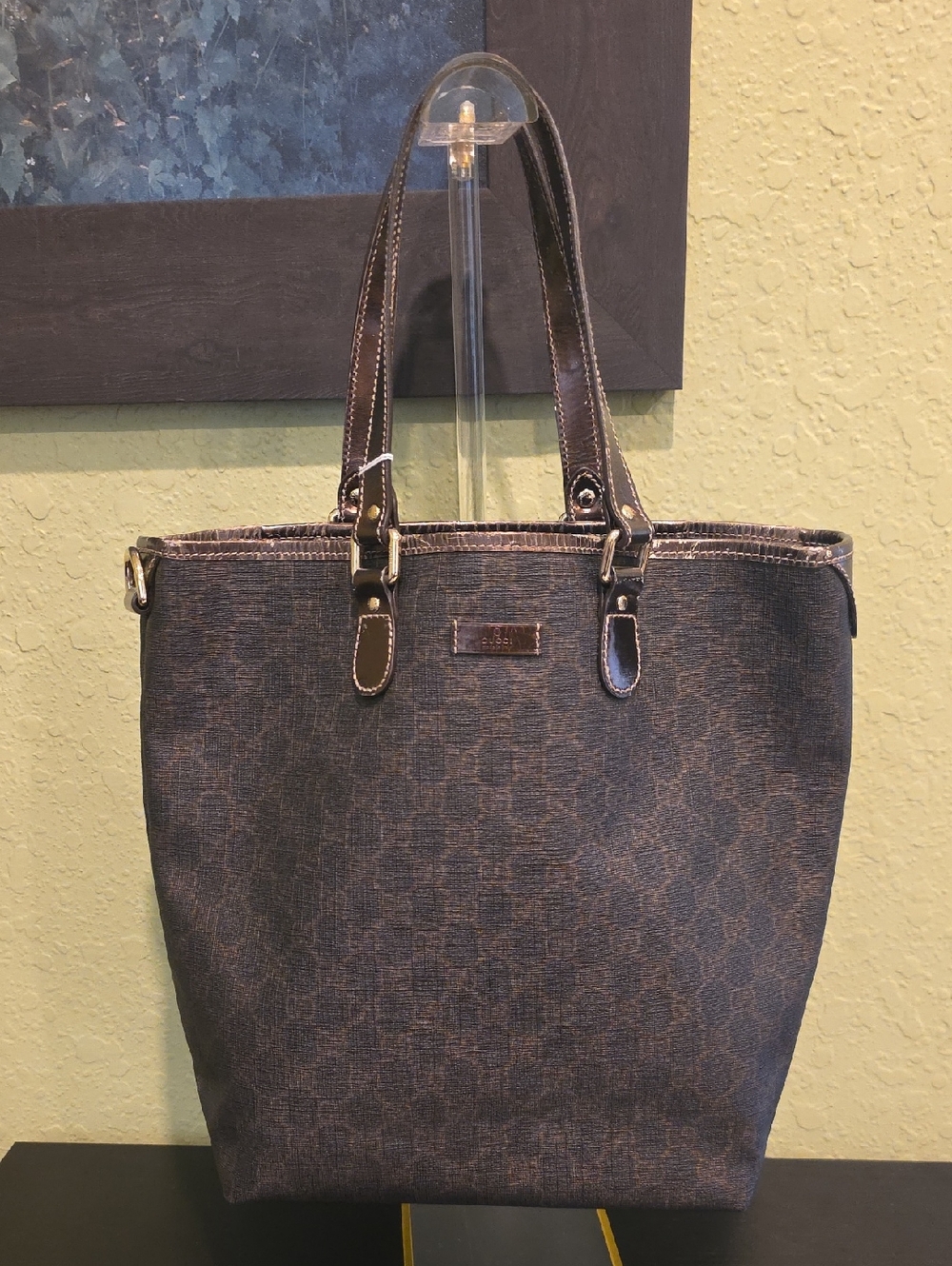 Gucci Brown and Tan Tote Bag